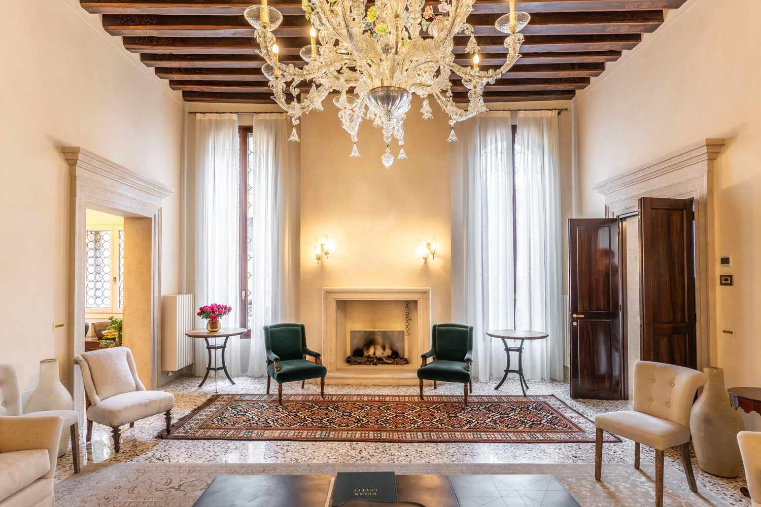 Salotto con affaccio su Cana Grande a Venezia