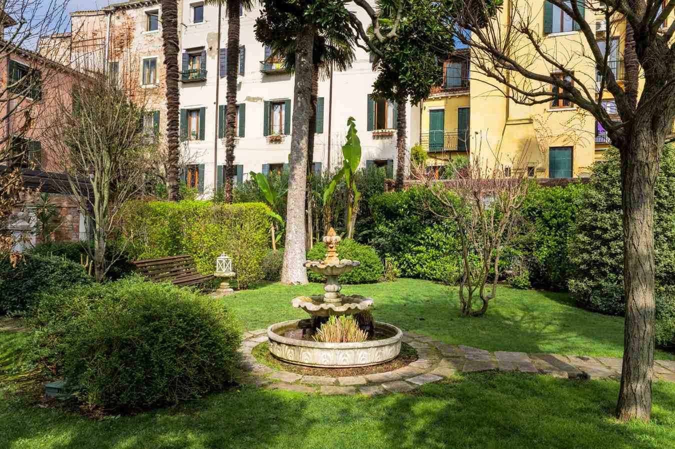 Fontana giardino a Venezia