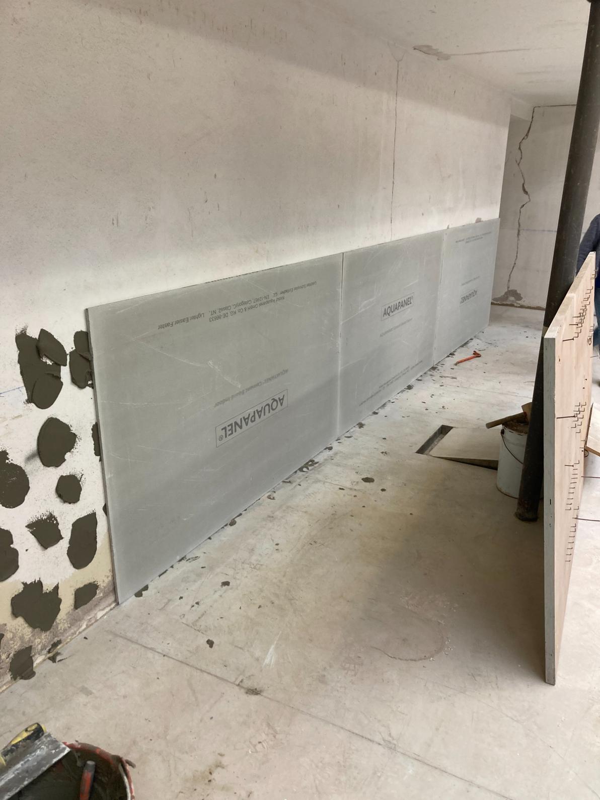 Rivestimento pareti in Aquapanel a Venezia 