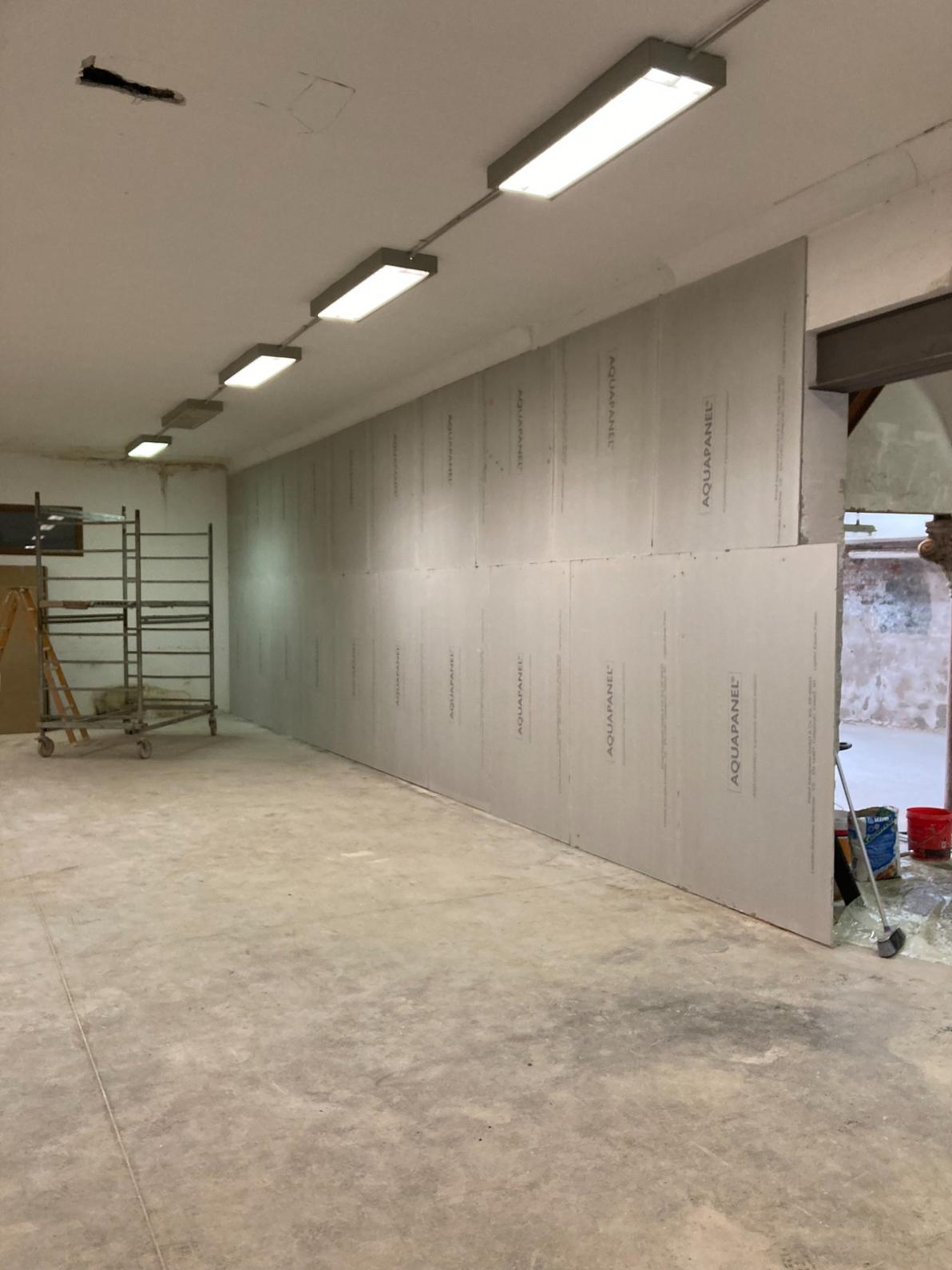 Rivestimento pareti in Aquapanel a Venezia 