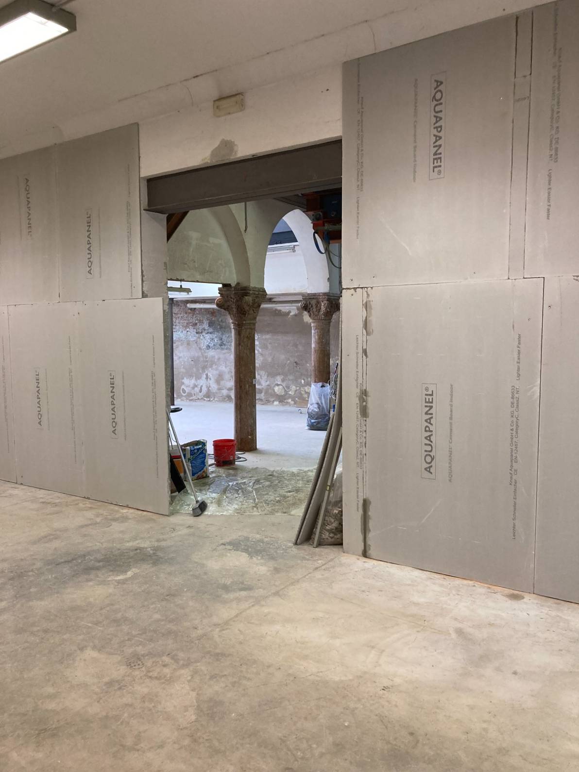 Rivestimento pareti in Aquapanel a Venezia 