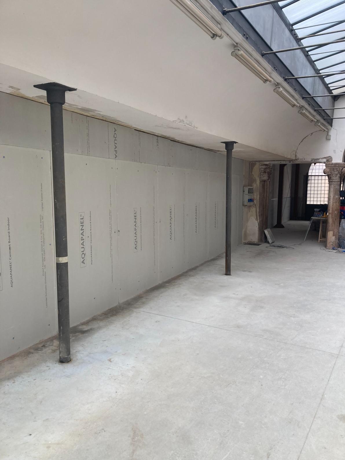 Rivestimento pareti in Aquapanel a Venezia 