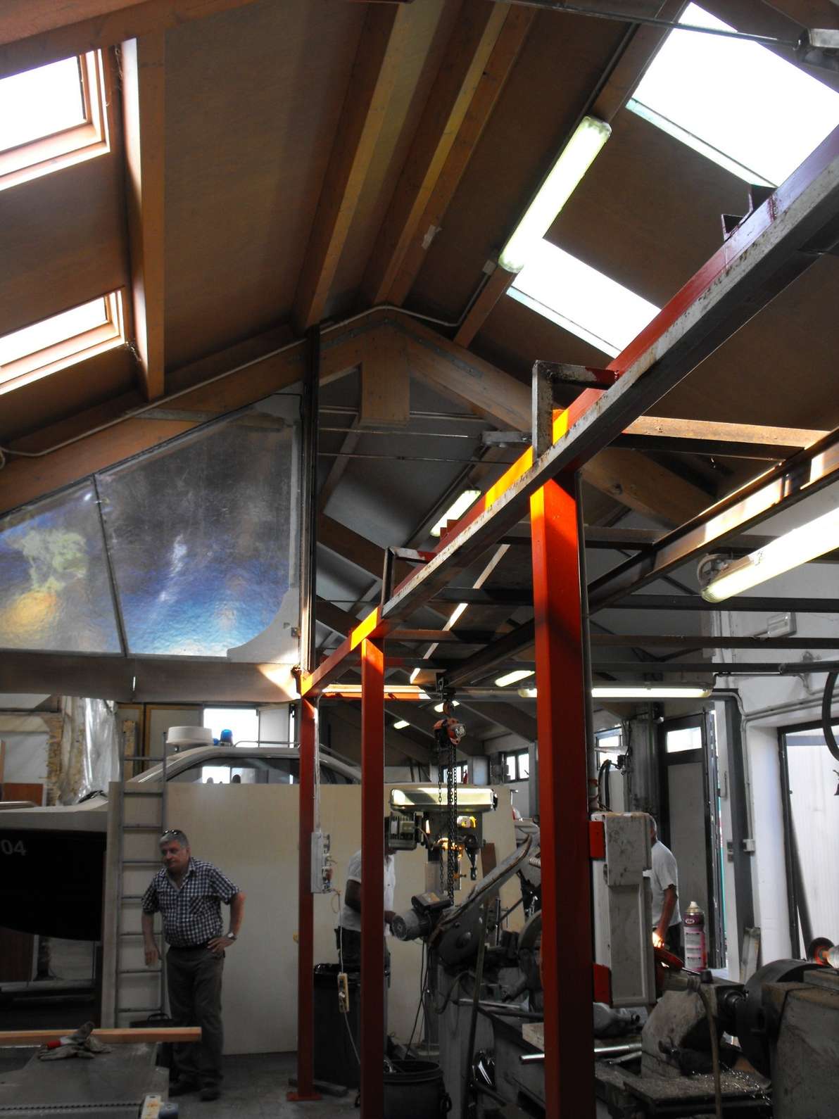 Installazione telaio in CFS a Venezia 