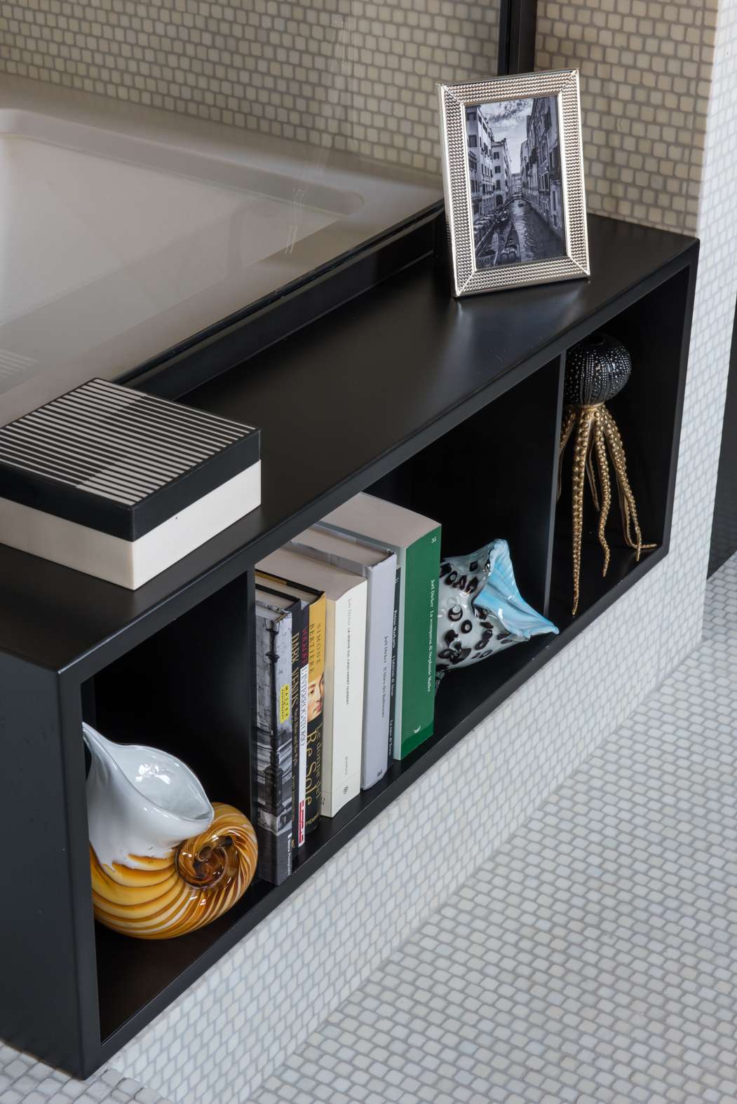 Nicchia doccia bagno suite Hotel Nolinski a Venezia