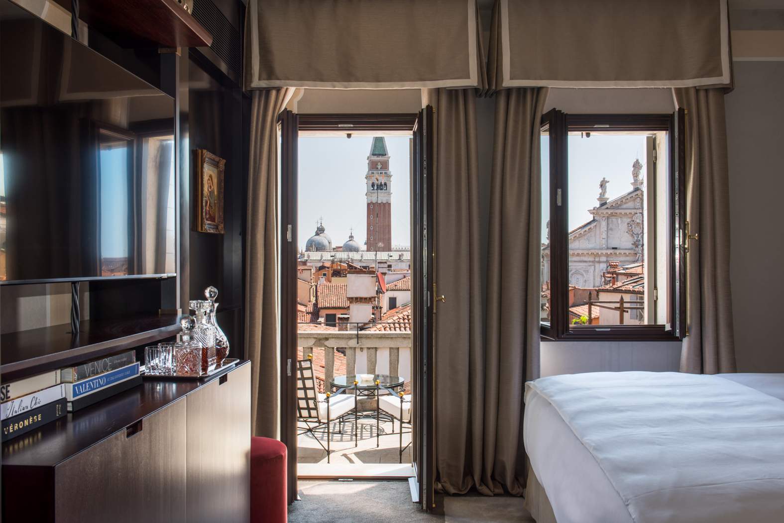 Vista dalla suite su Campanile San Marco Hotel Nolinski a Venezia