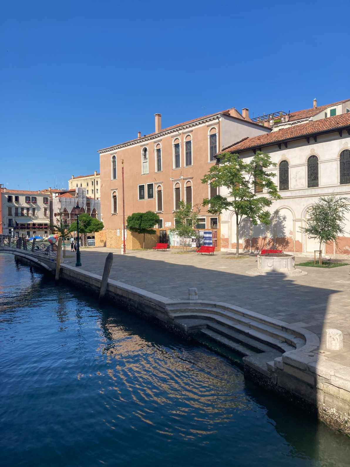Affaccio palazzo Barbarigo su campo San Vio a Venezia